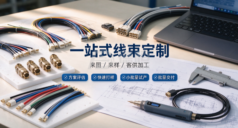 一站式线束定制｜德恒支持来图 / 来样 / 客供加工，定制航空插头、电批线束